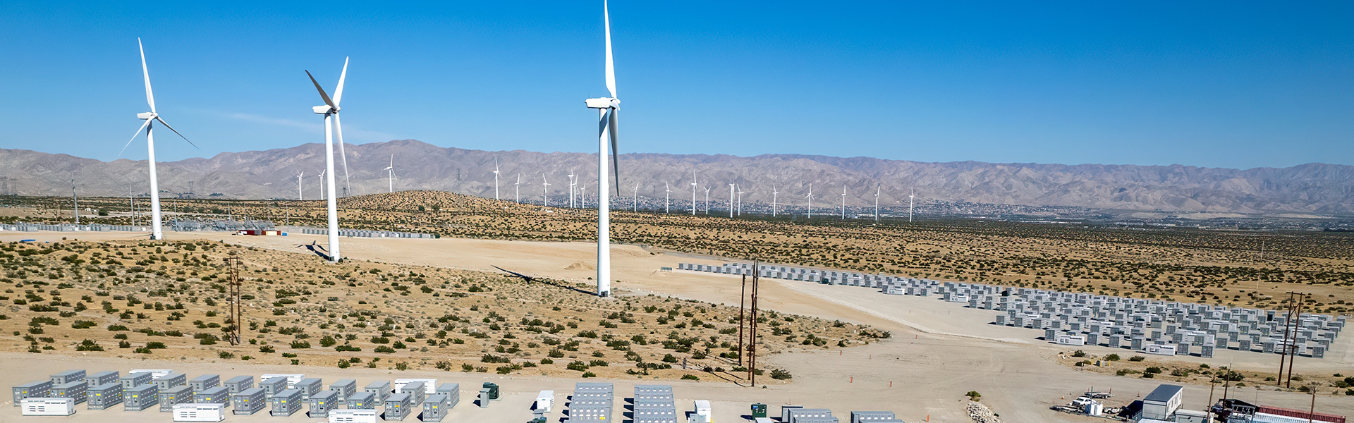 Battery storage at wind farm