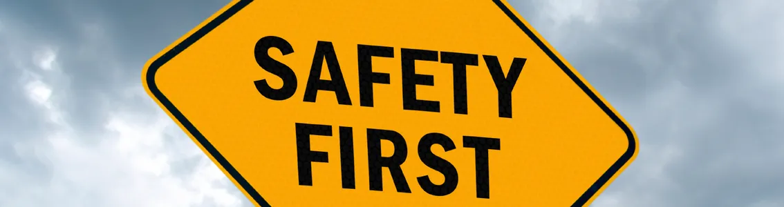  Safety First. Señal de alerta